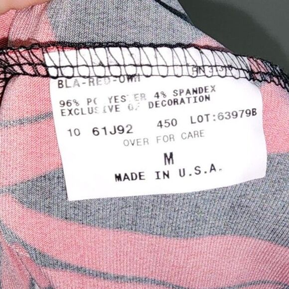 B. Works Byer California Sleeveless Blouse Red, Black, White Sz M - Picture 7 of 7